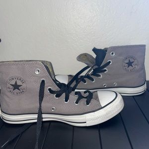 Grey Converse High Top Chuck Taylors